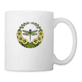 Green Dragonfly - Mug - white - Right
