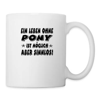 Pony - Tasse - Weiß - Rechts