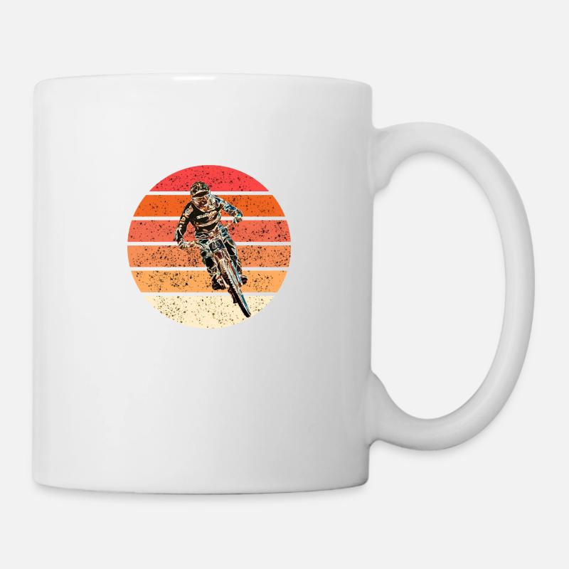 MTB MTB bergab - Tasse - Weiß