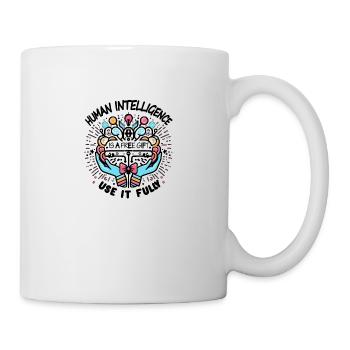 MENSCHLICHE INTELLIGENZ - Tasse - Weiß - Rechts