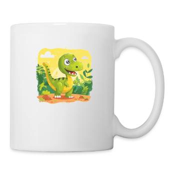Dino-Mino - Tasse - Weiß - Rechts