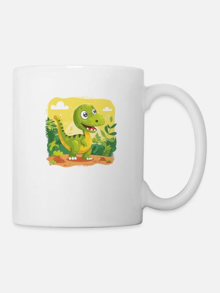 Dino-Mino - Tasse - Weiß