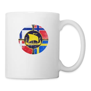 Schweden Schweden Skandinavien der Norden Wikinger Norwegen - Tasse - Weiß - Rechts