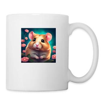Hamster im Glück - Tasse - Weiß - Rechts