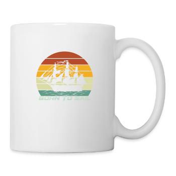 Born to sail - Mug - white - Right
