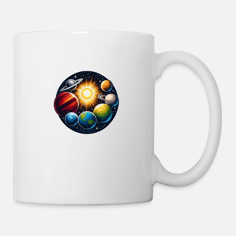 Sonnensystem - Tasse - Weiß