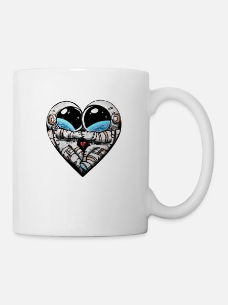 Astronauts Heart - Tasse - Weiß
