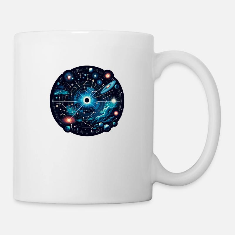 Constellations Phénomènes célestes Carte des étoiles - Mug blanc - blanc