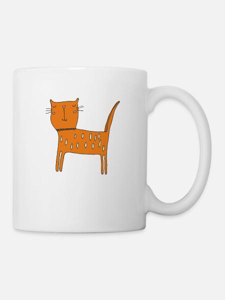 Cat Orange - Mug - white