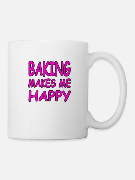 Backen - Tasse - Weiß