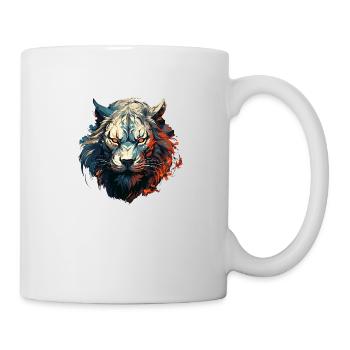 La mode avec un cœur de lion - Mug blanc - blanc - Droite