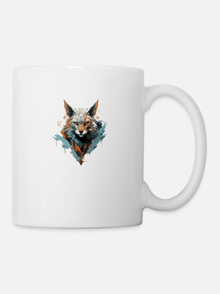 Fuchs flüstert Eleganz - Tasse - Weiß
