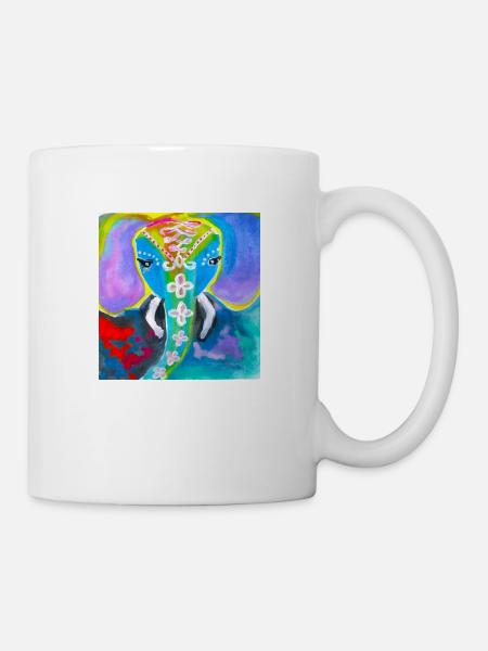 Éléphant - Mug blanc - blanc