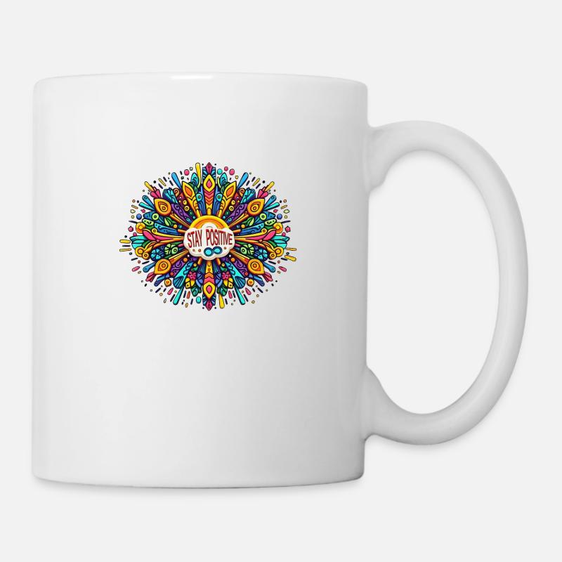 STAY POSITIVE - Mug - white