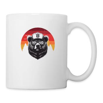 Papa Ours - Cadeau Papa Père Ours pour la fête des Pères - Mug blanc - blanc - Droite