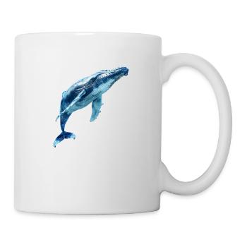Buckelwale sind intelligente und verspielte Tiere - Tasse - Weiß - Rechts