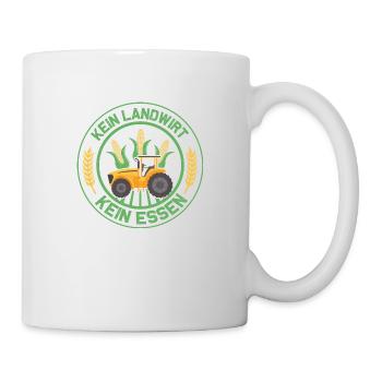 Kein Landwirt Kein Essen Bauer Bauernhof - Tasse - Weiß - Rechts
