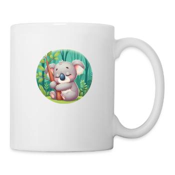 glücklicher Koalabär Koala - Tasse - Weiß - Rechts