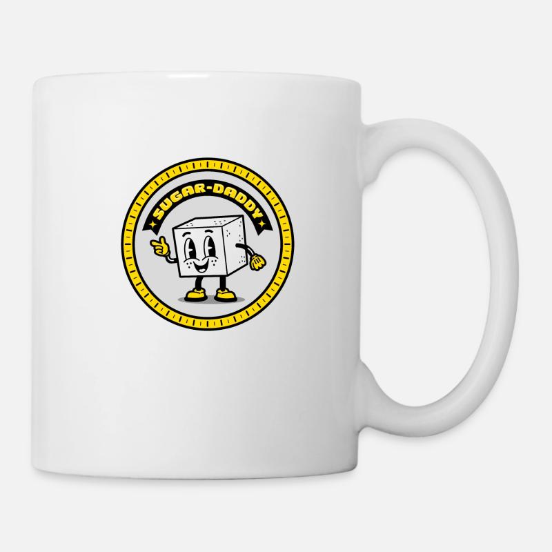 Sugar daddy dans un cercle - Mug blanc - blanc