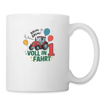 Cool Tractor 1st Birthday: Best Selling Gift! - Mug - white - Right