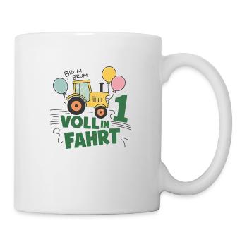 Cool Tractor 1st Birthday: Best Selling Gift! - Mug - white - Right