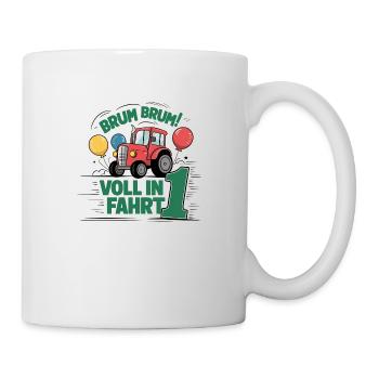 Cool Tractor 1st Birthday: Best Selling Gift! - Mug - white - Right