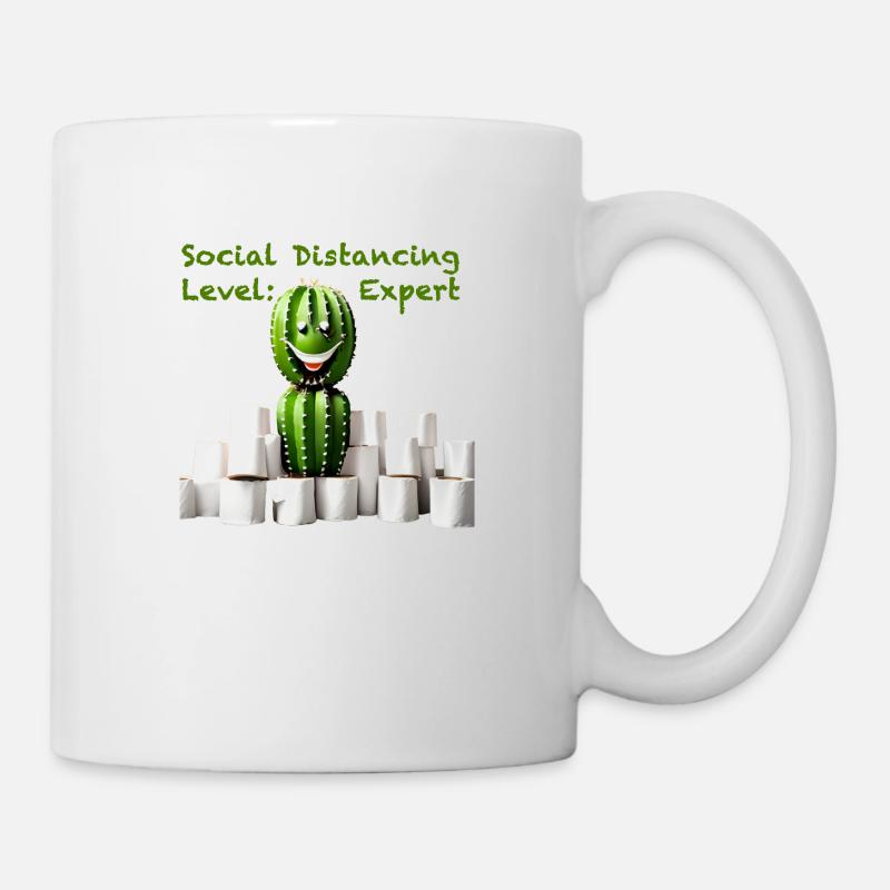 Social Distancing Level Expert - Tasse - Weiß