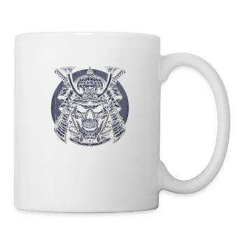 Samurai-Schädel der Seele - Tasse - Weiß - Rechts