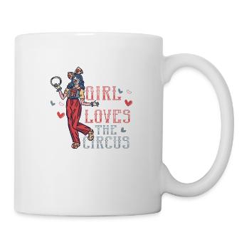 Juste une fille qui aime le thème du costume de cirque Par - Mug blanc - blanc - Droite