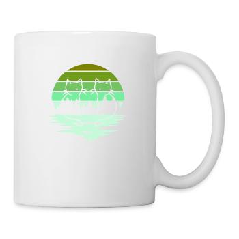 Woodland Nature chats chat 80's 90's - Mug blanc - blanc - Droite