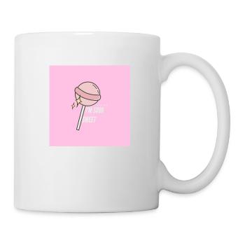 Sucette - bonbons - Mug blanc - blanc - Droite