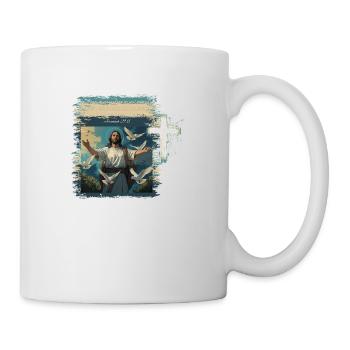 Hope & Future - Inspiring Christian T-Shirt T-Shir - Tasse - Weiß - Rechts