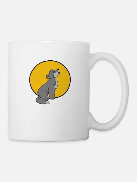 Louveteau - Mug blanc - blanc