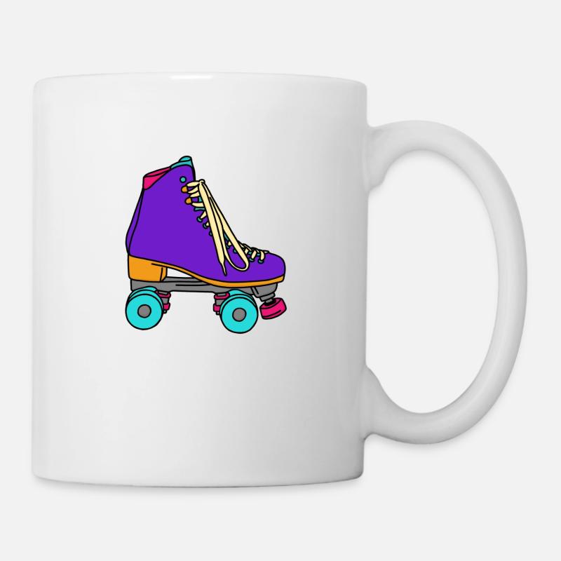 Patins à roulettes - Mug blanc - blanc