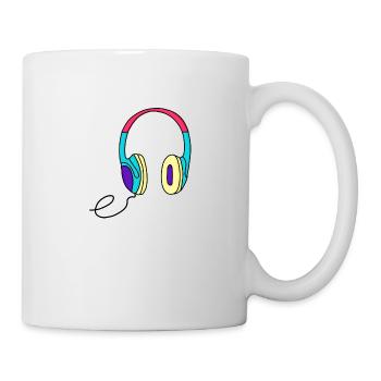 Kopfhörer - Tasse - Weiß - Rechts