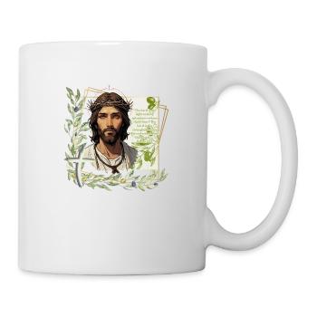 Fearless Faith: Psalm 27:1 Illustrated Tee - Tasse - Weiß - Rechts