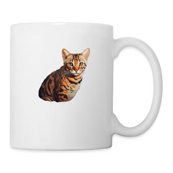 Katze bengalisch - Tasse - Weiß - Rechts
