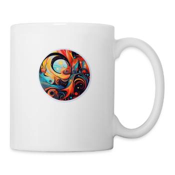 abstract art - Mug - white - Right