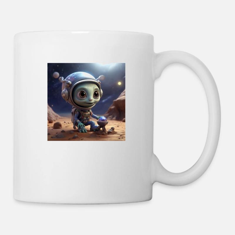 Funny Alien - Mug blanc - blanc