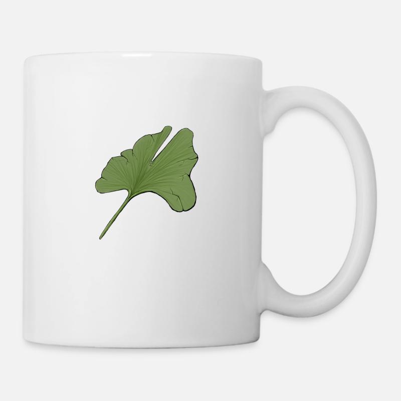 Ginko Biloba Leaf - Mug - white