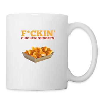 F*CKIN CHICKEN NUGGETS-ZENSIERT-NEGS URBANER SPORT - Tasse - Weiß - Rechts