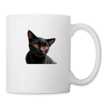 Chat noir - Mug blanc - blanc - Droite