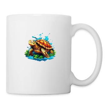 Cool Turtle - Mug - white - Right