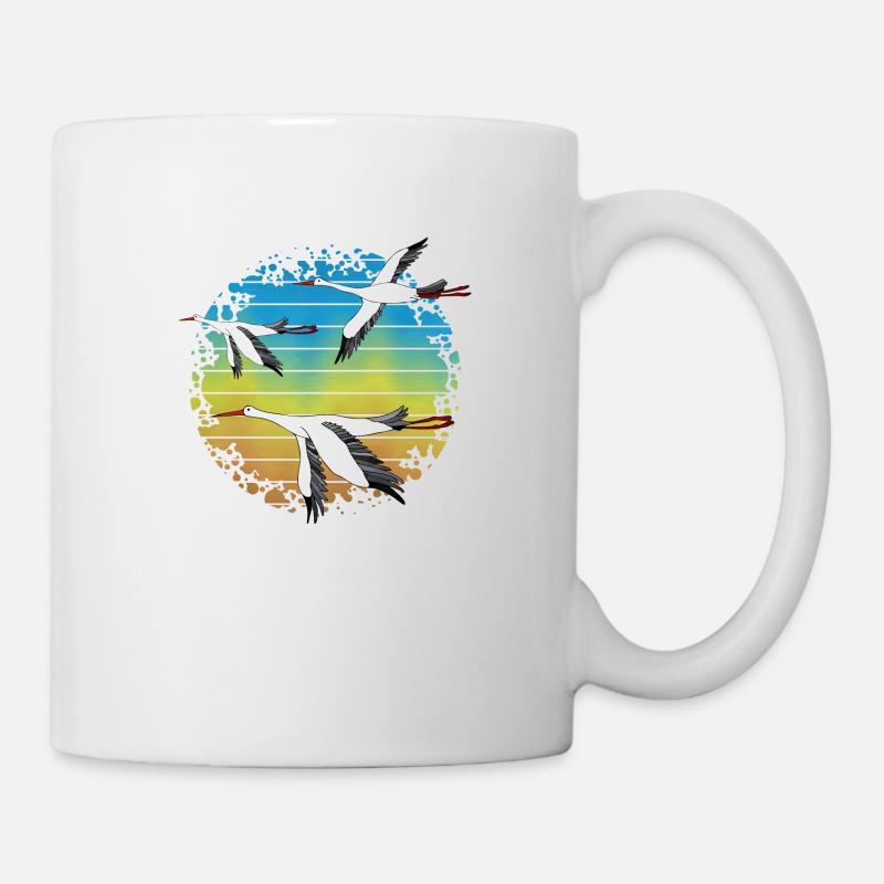 Störche - Tasse - Weiß