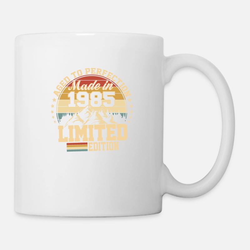1985 anniversaire 1985 né en 1985 anniversaire - Mug blanc - blanc