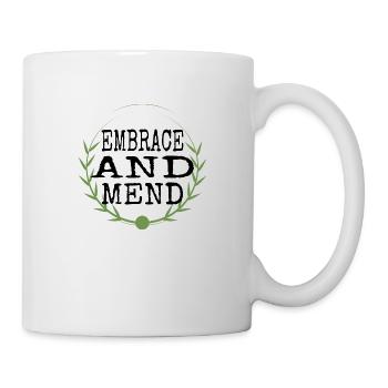 awesome emotional well-being healing energy - Mug - white - Right