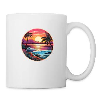 Tropisches Paradies - Tasse - Weiß - Rechts