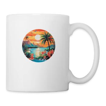 Tropisches Südseeparadies - Tasse - Weiß - Rechts