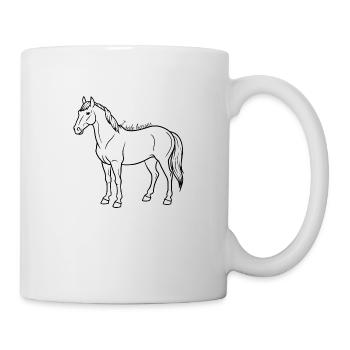 Pferd i ride horses - Tasse - Weiß - Rechts