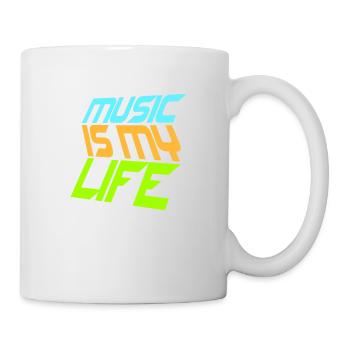 Music Is My Life Musik Ist Mein Leben Liebe Spruch - Mug - white - Right